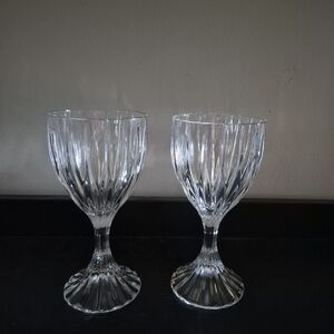 Elegant Vintage Mikasa Crystal White Wine Glasses Park Lane